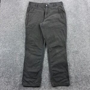 Vintage Carhartt Carpenter Pants Mens 36x34 Gray Faded Heavy Canvas Work Baggy